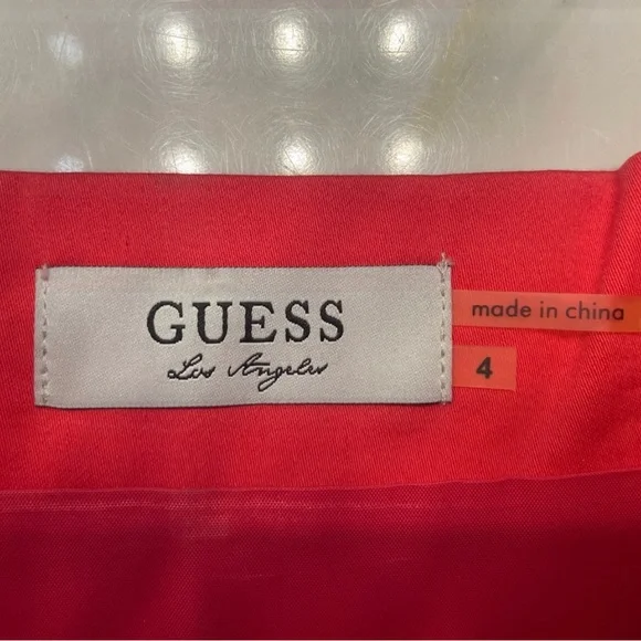 Guess Zippered Coral Dress - Picture 3 of 3